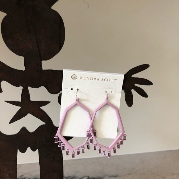 NWT Kendra Scott Matte Lilac Thomas Earrings - Picture 1 of 5